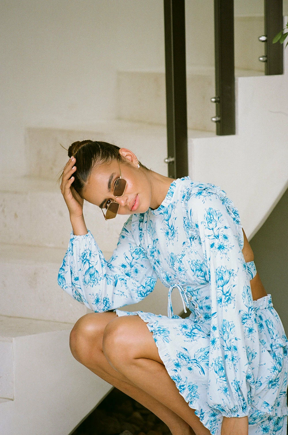 Backless Cleo Dress - Winter Tulip 3 Backless Cleo Dress - Winter Tulip - Image 3