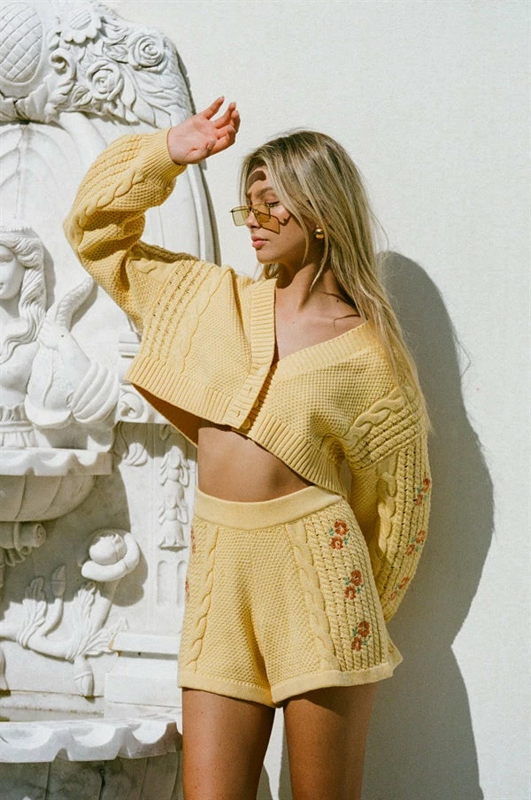 Zaine Knit Shorts 2 Zaine Knit Shorts - Image 2