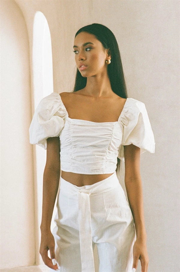 Amari Top - White 2 Amari Top - White - Image 2