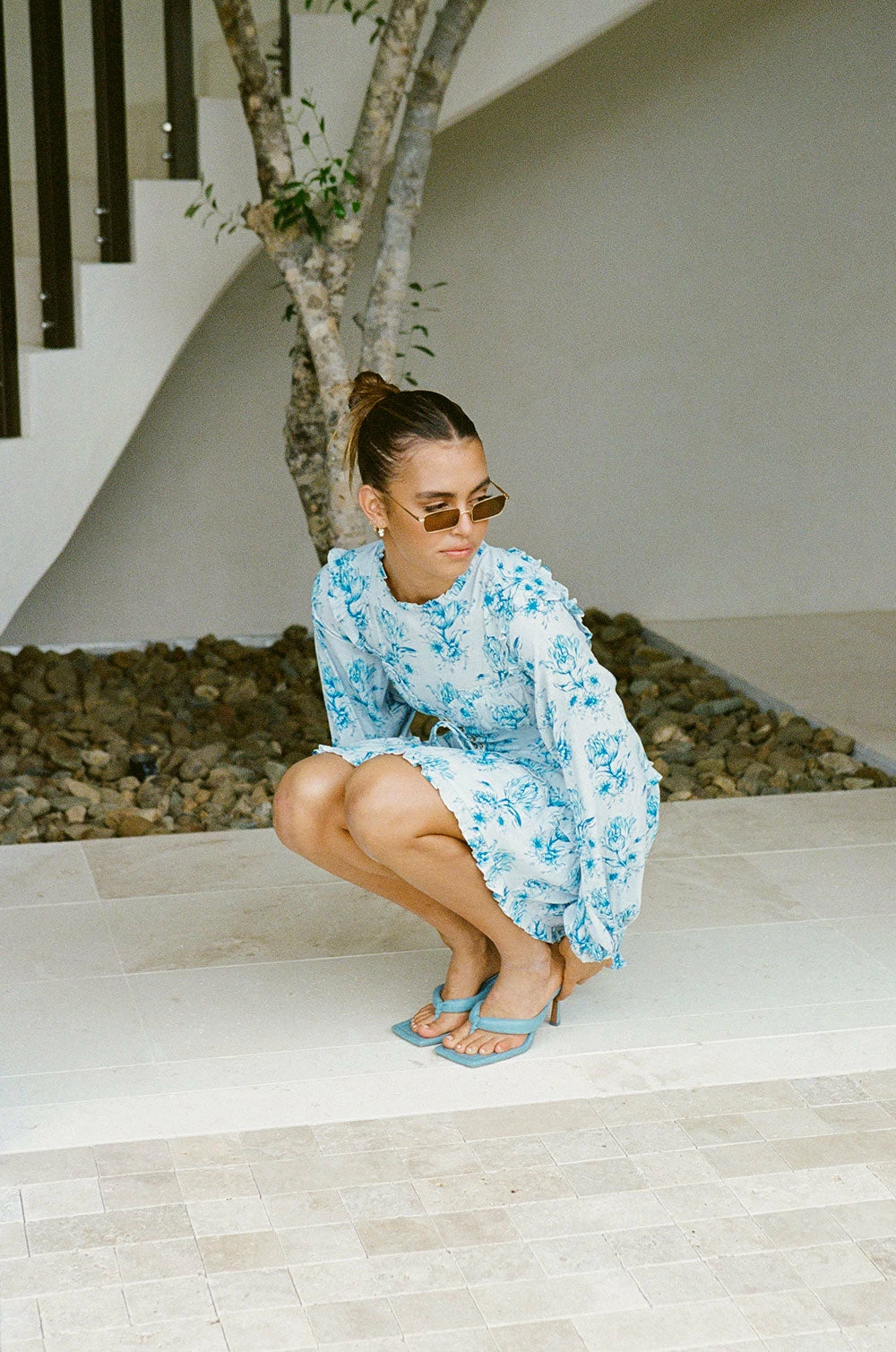 Backless Cleo Dress - Winter Tulip 8 Backless Cleo Dress - Winter Tulip - Image 8