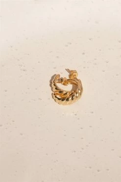 18K Twirl Earrings -Deals Sabo Skirt Store accessories 18k twirl earrings 4