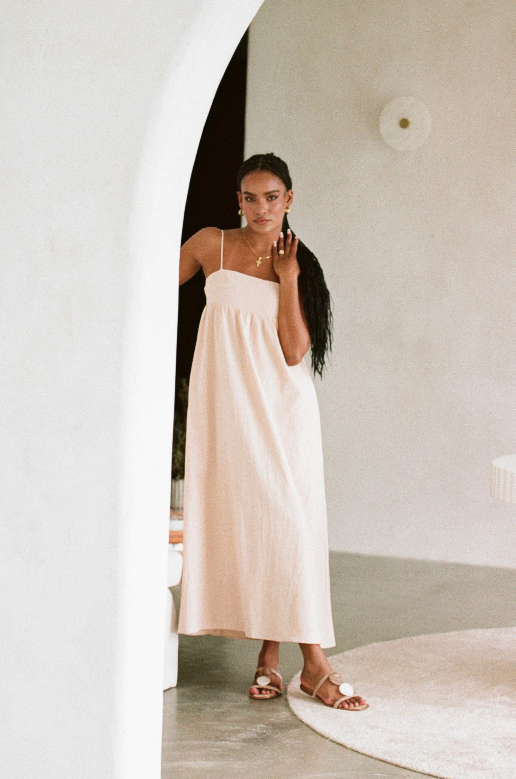 Azaria Dress - Tan 4 Azaria Dress - Tan - Image 4